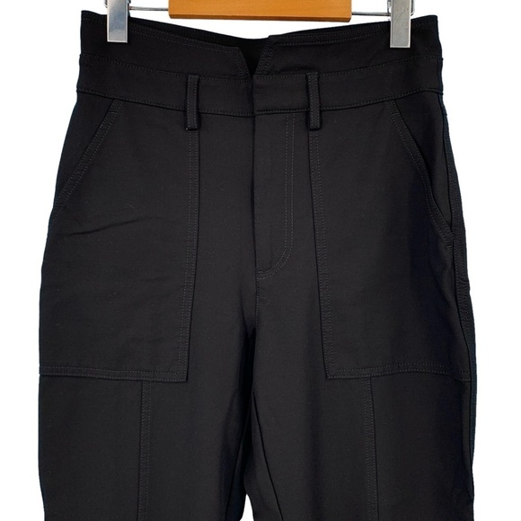 Banana Republic Refined Utility Pant Womens 6 Black High Rise Slim Sustainable - Picture 4 of 12
